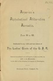 Cover of: America's alphabetical alliterative acrostic