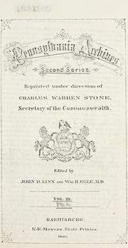 Cover of: Pennsylvania archives