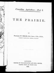 Cover of: Canadian agriculture: the prairie