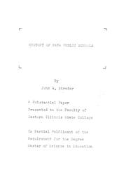Cover of: History of Pana public schools by John W. Strader