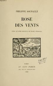 Cover of: Rose des vents