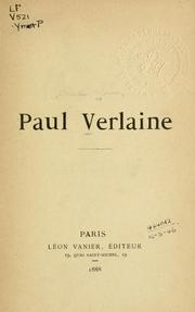 Cover of: Paul Verlaine.
