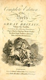 Cover of: The works of the British poets by by Robert Anderson.