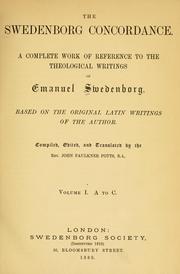 Cover of: The Swedenborg concordance. by John Faulkner Potts