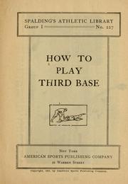 Cover of: How to play third base