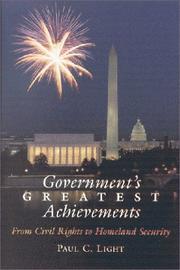 Cover of: Government's greatest achievements: from civil rights to homeland defense