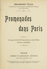 Cover of: Promenades dans Paris.