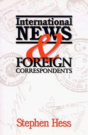 Cover of: International news & foreign correspondents