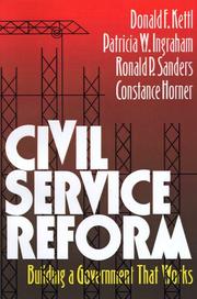 Cover of: Civil Service Reform: Building a Government That Works