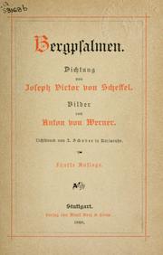 Cover of: Bergpsalmen, Dichtung