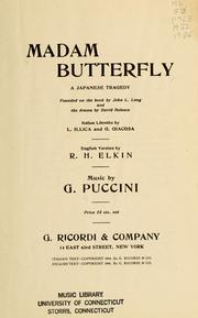 Cover of: Madam Butterfly: a Japanese tragedy