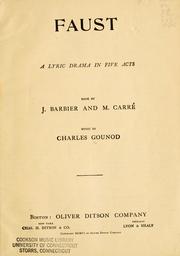 Cover of: Faust by Charles Gounod