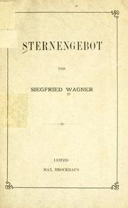Cover of: Sternengebot by Wagner, Siegfried