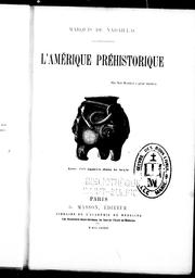 Cover of: L' Amérique préhistorique