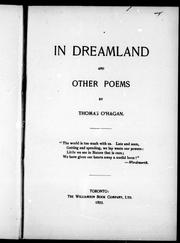 Cover of: In dreamland and other poems