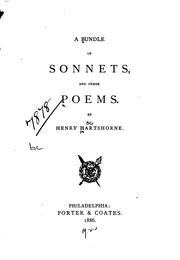 Cover of: A Bundle of Sonnets and Other Poems