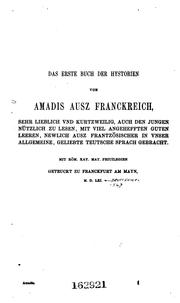 Cover of: Amadis: Erstes Buch