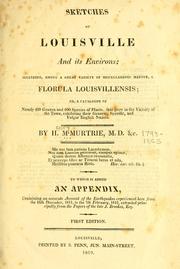 Cover of: Sketches of Louisville and its environs by H. M'Murtrie