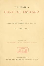Cover of: stately homes of England