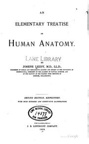 Cover of: An Elementary Treatise on Human Anatomy