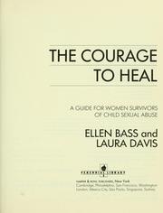 Cover of: The courage to heal by Ellen Bass