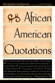 Cover of: African American Quotations by 