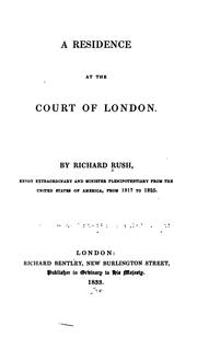 Cover of: A Residence at the Court of London