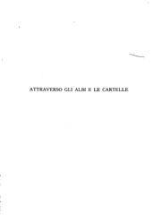Cover of: Attraverso gli albi e le cartelle [sensazioni d'art]. 2a serie. Con 385 ...