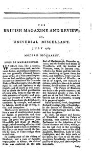 Cover of: The British Magazine and Review, Or, Universal Miscellany
