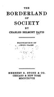 Cover of: The Borderland of Society