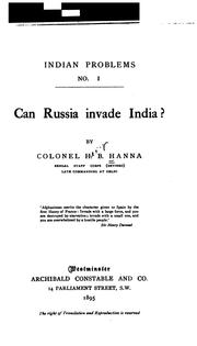 Cover of: Can Russia Invade India?