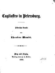 Cover of: Cagliostro in Petersburg: Historische Novelle