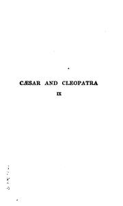 Cover of: Caesar and Cleopatra: A Page of History by George Bernard Shaw