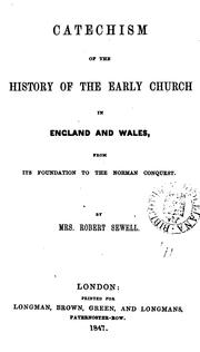 Cover of: Catechism of the history of the early Church in England and Wales