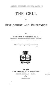 Cover of: The Cell in Development and Inheritance