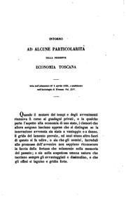 Cover of: Cinque letture di economia toscana lette nell'Accademia dei georgofili dal ...