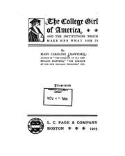 Cover of: The College Girl of America