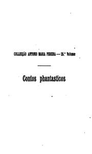 Cover of: Contos phantasticos