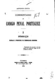 Cover of: Commentario ao codigo penal portuguez
