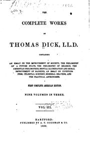 Cover of: The Complete Works of Thomas Dick by Thomas Dick