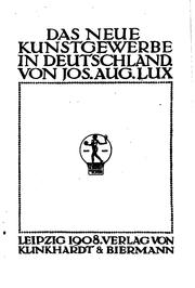 Cover of: Das neue Kunstgewerbe in Deutschland