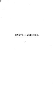 Cover of: Dante-Handbuch