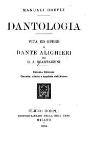 Cover of: Dantologia: vita ed opere di Dante Alighieri