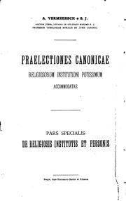 Cover of: De religiosis institutis & personis: tractatus canonico-moralis ad ...