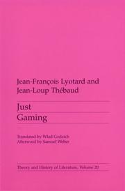 Cover of: Just gaming by Jean-François Lyotard