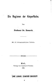 Cover of: Die Axen und Ebenen des Körpers