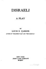 Cover of: Disraeli: A Play