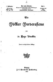 Cover of: Die Völker Vorderasiens