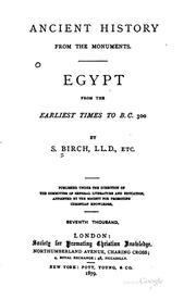 Cover of: Egypt: From the Earliest Times to B.C. 300