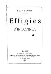 Cover of: Effigies d'inconnus: feuilles volantes
